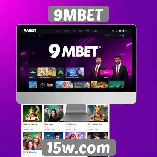 Interface e usabilidade do site 9MBET em destaque